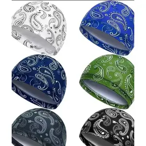 6 pieces of men's cooled skull hat helmet lining, sweat resistant tofu head roll, bicycle running hatRAIMENTRY