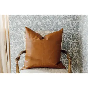Owen Luxe Leather Euro Pillow Cover