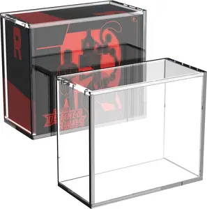 TikTok Viral ETB Booster Display Box,5MM-Heavy Duty Clear Acrylic ETB & Booster Card Storage Box,Must-Have ETB Storage for Collectors,Game Card Storage Box,Game Card Storage Box,Dustproof Anime Toploader Cards Display Box,Premium Booster Box Storage