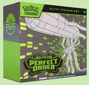 [ENG] Pokemon Perfect Order ETB - Perfect Order Elite Trainer Box - ME03: Perfect Order (POR) Pokémon TCG Booster Box Trading Card Game Pack collection box pack Authentic Collectible Cards Premium Collectors Box