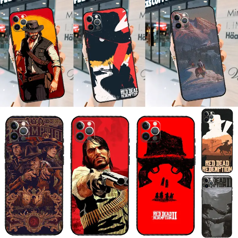 Red Dead Redemption 2 Phone Case For iPhone 11 12 13 14 15 16 Pro Max X XR XS Plus Silicone Bumper Back Cover