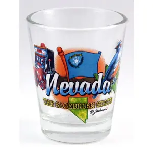 Nevada Sagebrush State Elements Shot Glass