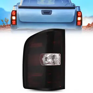 Nilight Taillight Assembly Compatible with 2007 2008 2009 2010 2011 2012 2013 2013 2014 Chevy Silverado 1500 2500HD 3500HD 07-13 GMC Sierra 3500HD Rear Lamp Tail Light Replacement Dark Red Driver Side