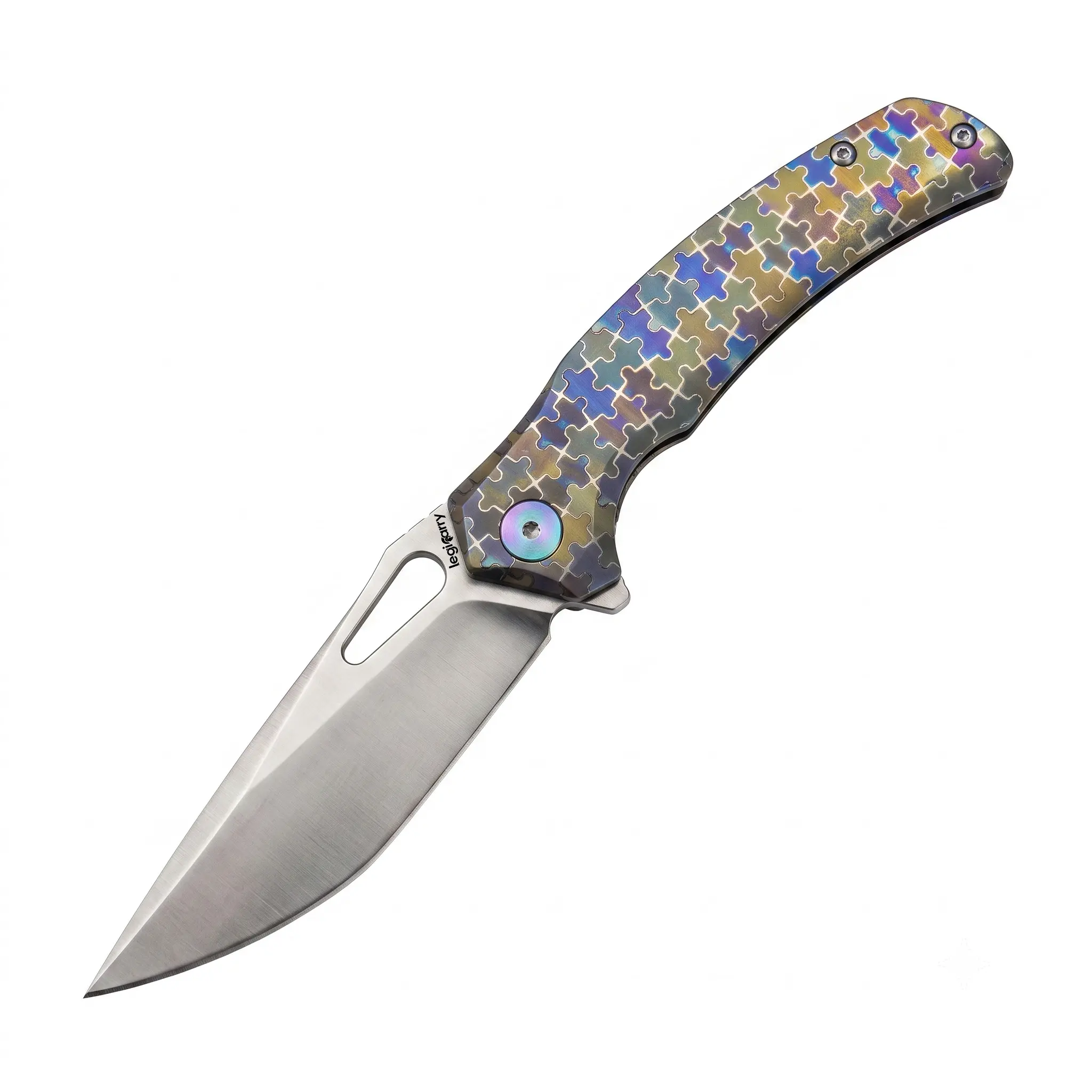 DJ-166 Folding EDC Knife with VG-10 Steel and TC4 Titanium Alloy Handle, Great for Chefs
