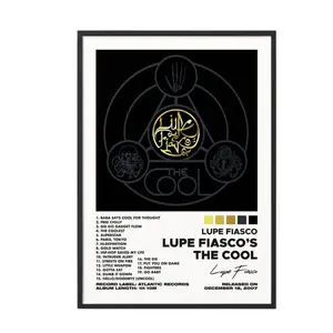 Lupe Fiasco's The Cool by Lupe Fiasco Album Poster No Frame / Album Cover Poster / Music Gift / Music Wall Decor / Album Art / Decor Home
