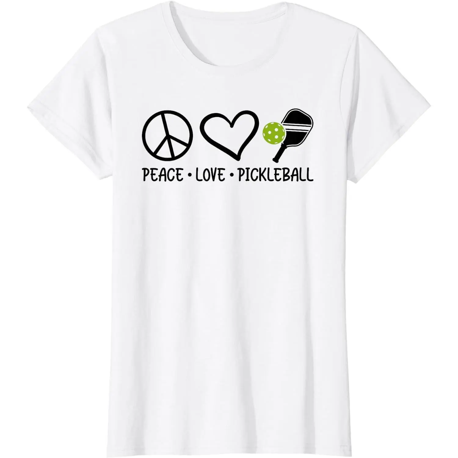 100% Cotton Funny Pickleball Graphic for Women and Men Pickleball Player T-Shirt