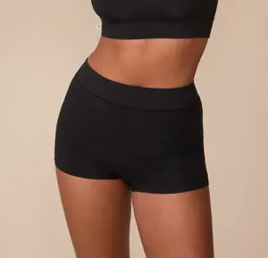 Cloud Cotton Highwaist Boyshort - Black