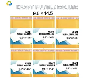 9.5x14.5 9.5x13.5 Kraft Self Seal Bubble Mailer Padded Envelope 25,50,100,200,250,500,1000