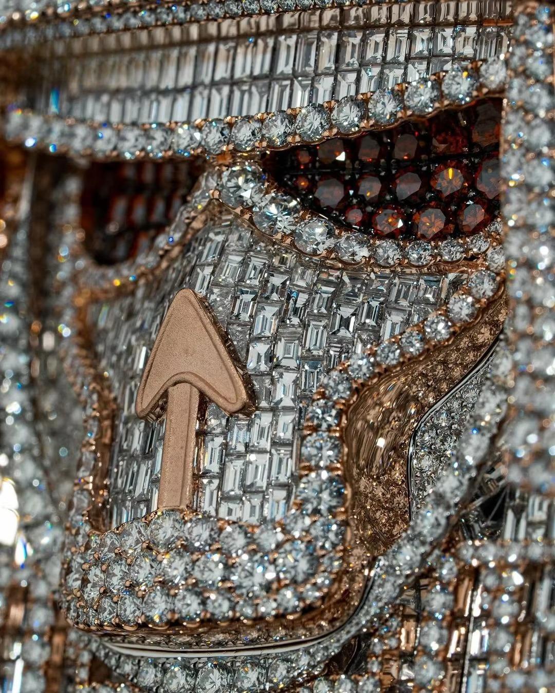 Custom Pendant Samurai Sword Anime Character Pendant - Mixed Long Stick Bread and Round VVS Lab Diamond Hip Hop Pendant Luxury High-End Pendant, Father's Day Valentine's Day Anniversary Gift