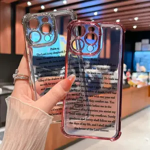 Divine Shepherd Psalm Phone Case for iPhone 17 16 E Pro Max 15 Plus 14 13 12 11 Air Four Corner Anti-Fall Shockproof Transparent Electroplated Protective soft silicone Cover gift for men and women