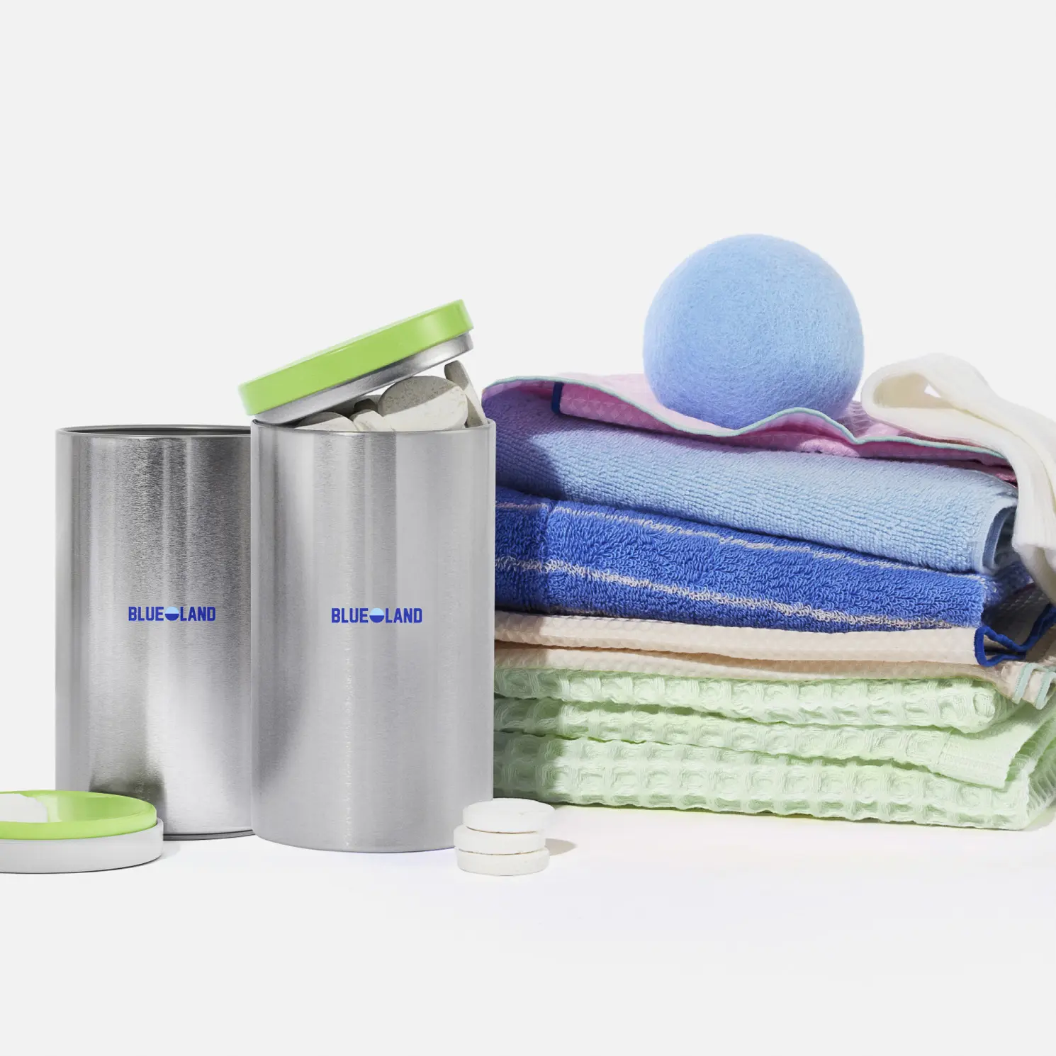 Blueland Laundry Essentials Kit, Eco-Friendly Washing Detergent Tablets, Oxi Booster Stain Remover & Wool Dryer Balls Blueland Laundry Essentials Kit, Eco-Friendly Washing Detergent Tablets, Oxi Booster Stain Remover & Wool Dryer Balls