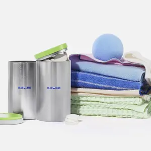 Blueland Laundry Essentials Kit, Eco-Friendly Washing Detergent Tablets, Oxi Booster Stain Remover & Wool Dryer Balls Blueland Laundry Essentials Kit, Eco-Friendly Washing Detergent Tablets, Oxi Booster Stain Remover & Wool Dryer Balls