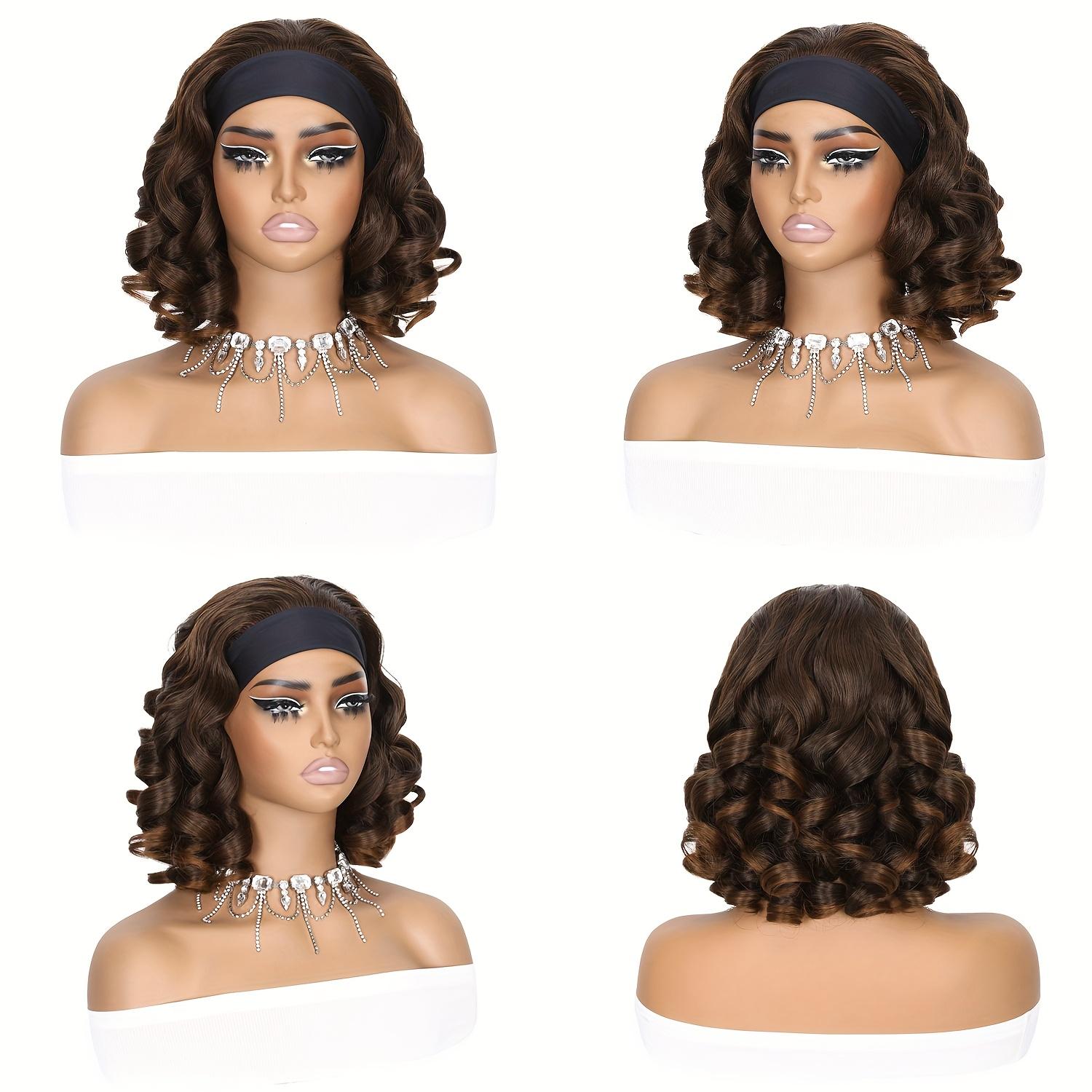 Headband Curly Wigs for Synthetic Wig for Daily & Party Wear for Daily Party, Christmas, Cosplay, Parties, Etc.