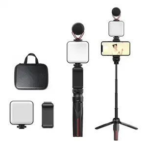 Content Creator Starter Tripod Phone Plastic Portable Selfie Camera Clip Smartphone Cellphone Storage Storage