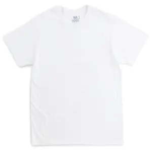 Fruit Of The Loom Mens Short Sleeve White Crew T-Shirts Extended Sizes 3 Pack