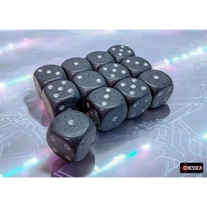 Speckled Hi-Tech 16mm d6 Dice Block (12 dice)