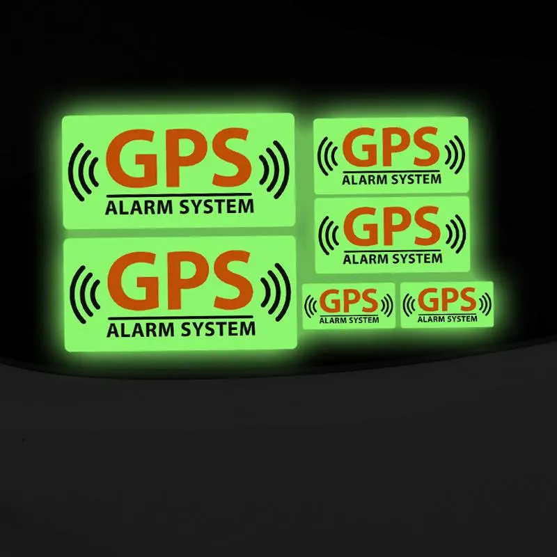 Glow in The Dark GPS Car Sticker, Waterproof & Durable Night Safety Warning Self-adhesive Sticker, Applicable to Car Body Motorcycle Trunk