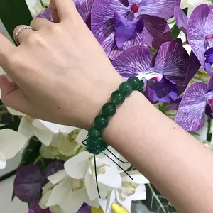 Sparkling Green Strawberry Quartz  Bracelet