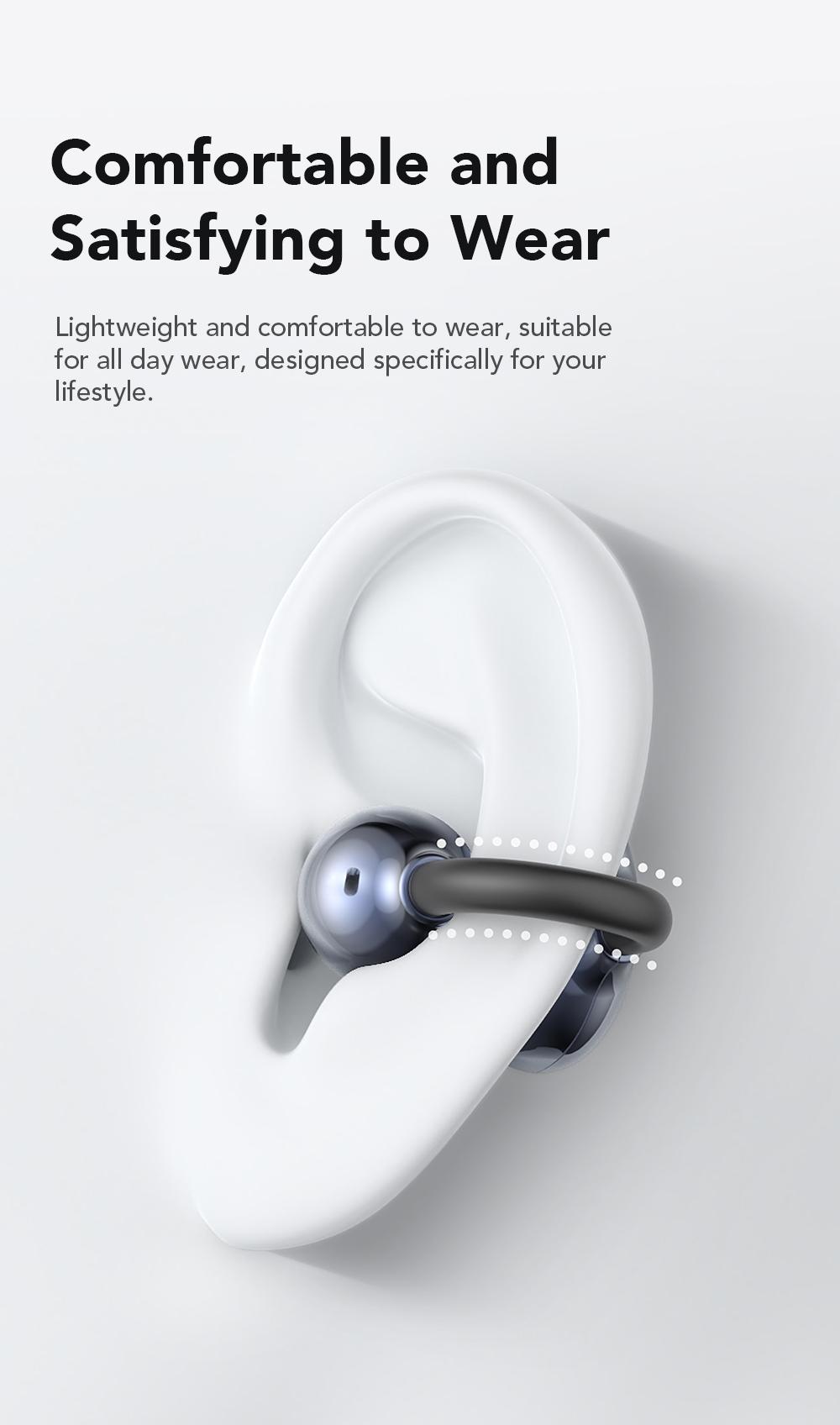 MINISO MS212 Clip-On Ear Headphones with Heart Rate Monitoring Wireless Audio Headphones for Music & Phone Calls, IPX5 Sport Waterproof & Sweatproof, with LCD Full Color Touch Screen, Bluetooth 6.0 Headsets, Heart Rate Health Management MINISO MS212 Clip-On Ear Headphones with Heart Rate Monitoring Wireless Audio Headphones for Music & Phone Calls, IPX5 Sport Waterproof & Sweatproof, with LCD Full Color Touch Screen, Bluetooth 6.0 Headsets, Heart Rate Health Management