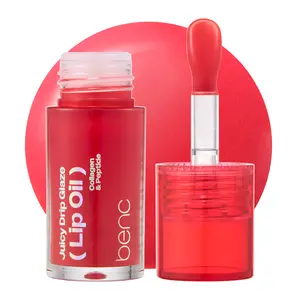 [NEW_Tiktok Shop Exclusive] Benc Juicy Drip Glaze Lip Oil 05 Hotshot Cherry l Hydrating Gloss, Moisturizing balms, Sheer tint, Shine & Dewy Finish