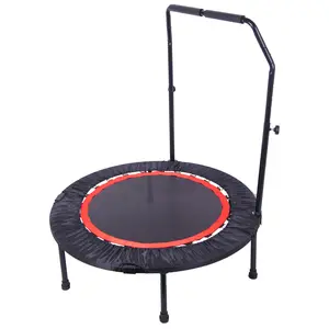 Trampoline, Portable Fitness Foldable Trampoline Home Mini Bouncer, Adult Fitness Trampoline, 40 Inch Maximum Load 330 lbs