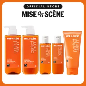 Perfect Serum Original Shampoo, Conditioner, Treatment (Available 2 Sizes)  | Mise En Scène | Korean Hair Care for Damaged Hair, with Moroccan & Jojoba Oils, Glossy Shine