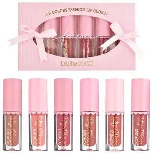 Sets de Brillo Labial Fashion 6 Colores Kevin & Coco - Venta al por Mayor 6 Sets (KC247585)