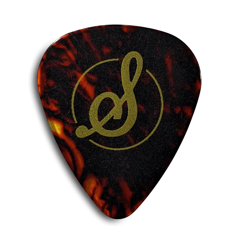 STRINGJOY Guitar Picks, Heavy 1.0mm Tortoise Celluloid Picks - 10 Pack