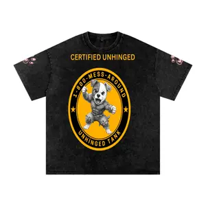 Unhinged Tank Shirt – Funny Dog Graphic Tee, Pitbull Lover Shirt, Emotional Strength Design