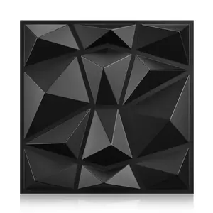 Aadesh PVC Plastic 3D Wall Panels, Waterproof and Fire-Resistant, 11.8x11.8 Inches, Ideal for Living Rooms, Bedrooms, Hotels, Offices, PVC Wall Tiles