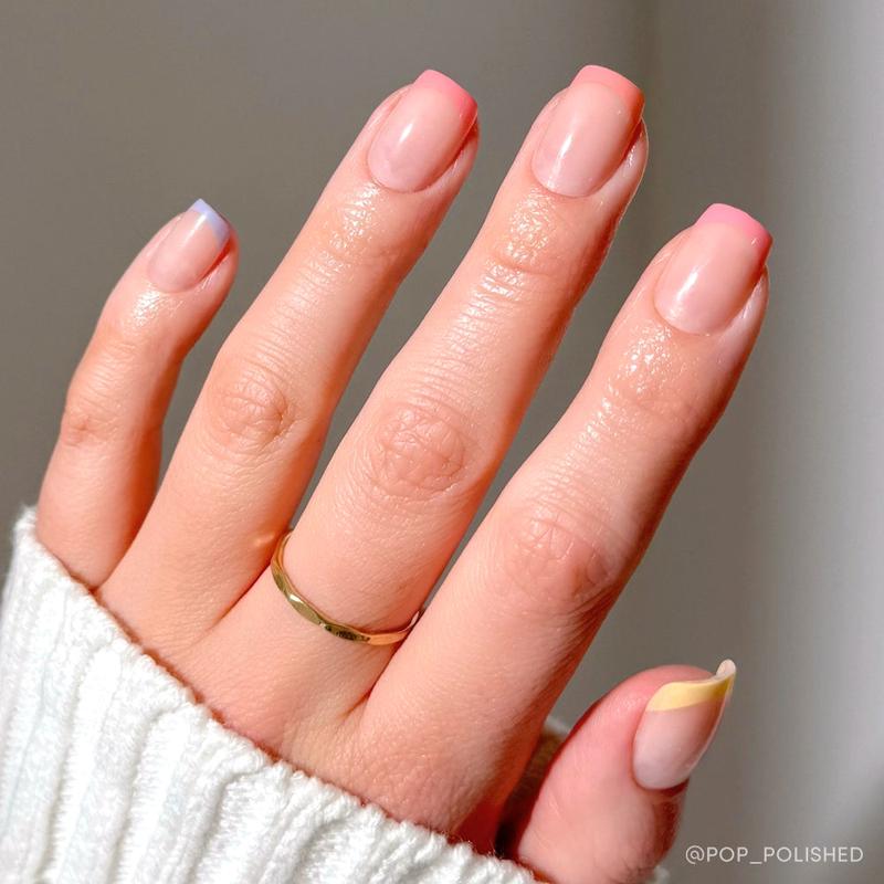 Glamnetic Pastel French Tip Press On Nail Collection