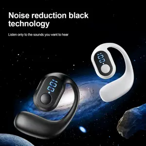 Wireless Bluetooth OWS Headphones, Air Conduction Ear-Hook Design, HiFi Sound & Noise Canceling, Sports Headset for Smart