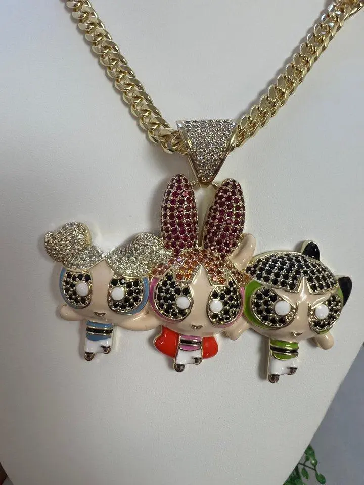 Pendant and Necklace Set with Sparkling Charm