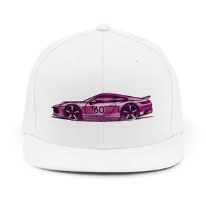 Quinns Dream Garage Porsche 911 Turbo S Pink Snapback Hats