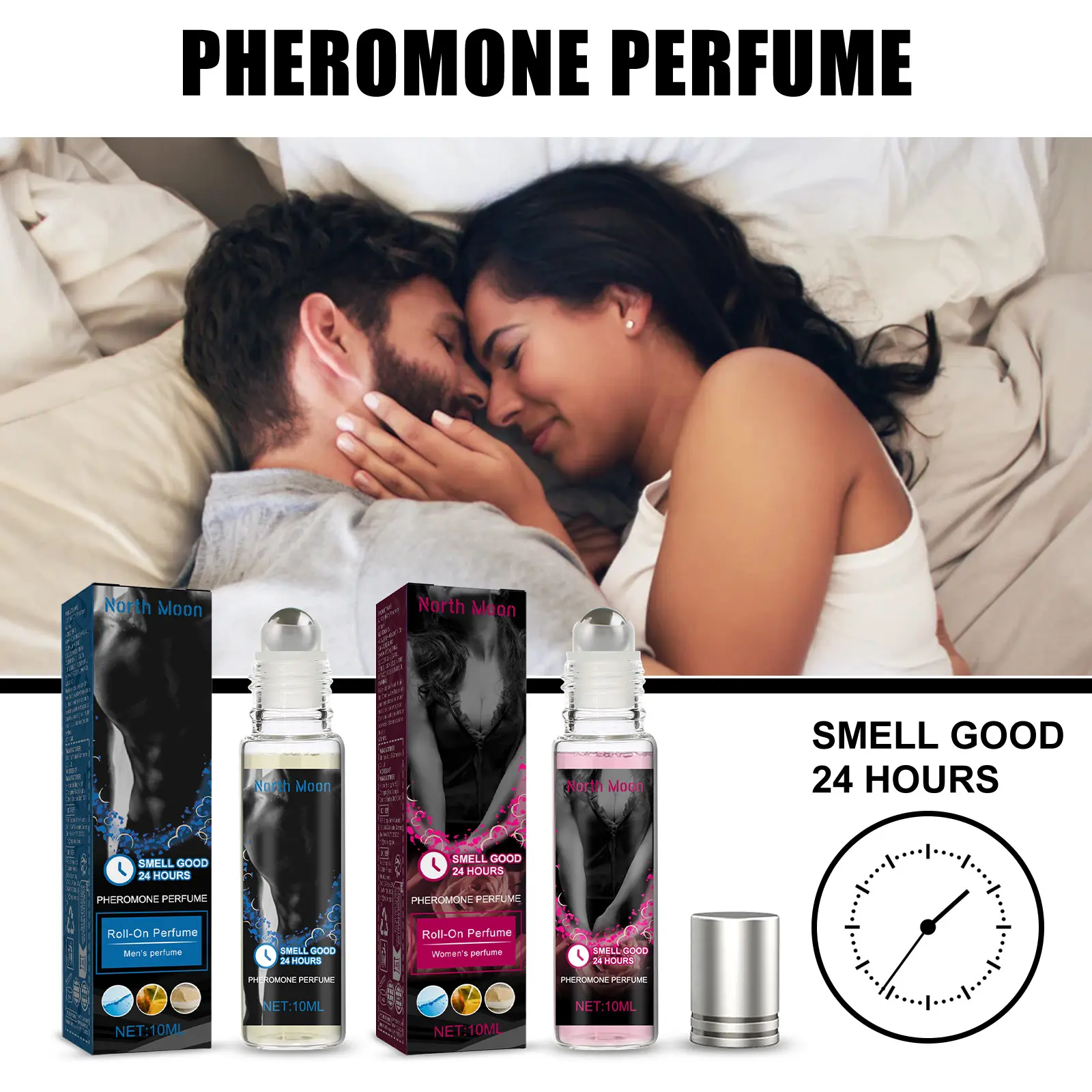 Pheromone Roll-On Perfume  Scent Enhancer Unisex Attraction Booster, Long-Lasting Fragrance, Mood  Chemistry Perfume for Women