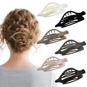 6 PCS Flat Hair Clips for Women Girls, Duckbill HairclipsFlat Claw Clips for Thick or Thin Hair, Side Slide Hair ClawsHair Styling Accessories for Daily Use
