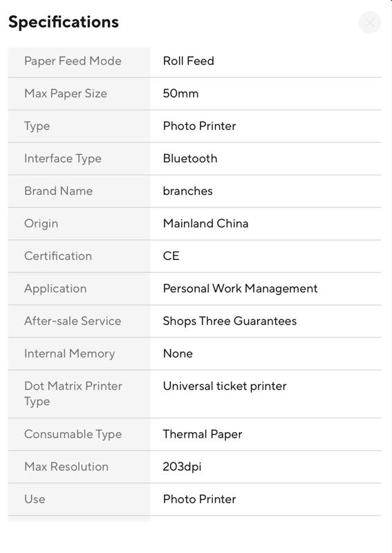 MINI Portable Thermal Printer Wireless Label Memo Machine 200dpi Bluetooth Inkless Pocket Imprimante Phone Notes Printing Paper with 3 White & 3 Color Rolls for Home Offices School. Once item is used no returns. All items have been tested by Manufacturer.