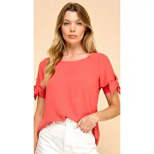 Classic Knot Detail Sleeve Top