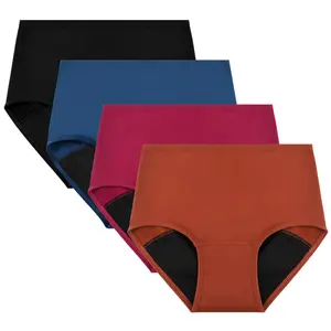 Women's Menstrual Underwear-Soft, Ultra-Soft, High-Waist, Breathable, Leak-Proof Period Panties Comfortable and Stylish for Casual Attire, Everyday Underwear Minimalist Design Soft Material, Menstrual