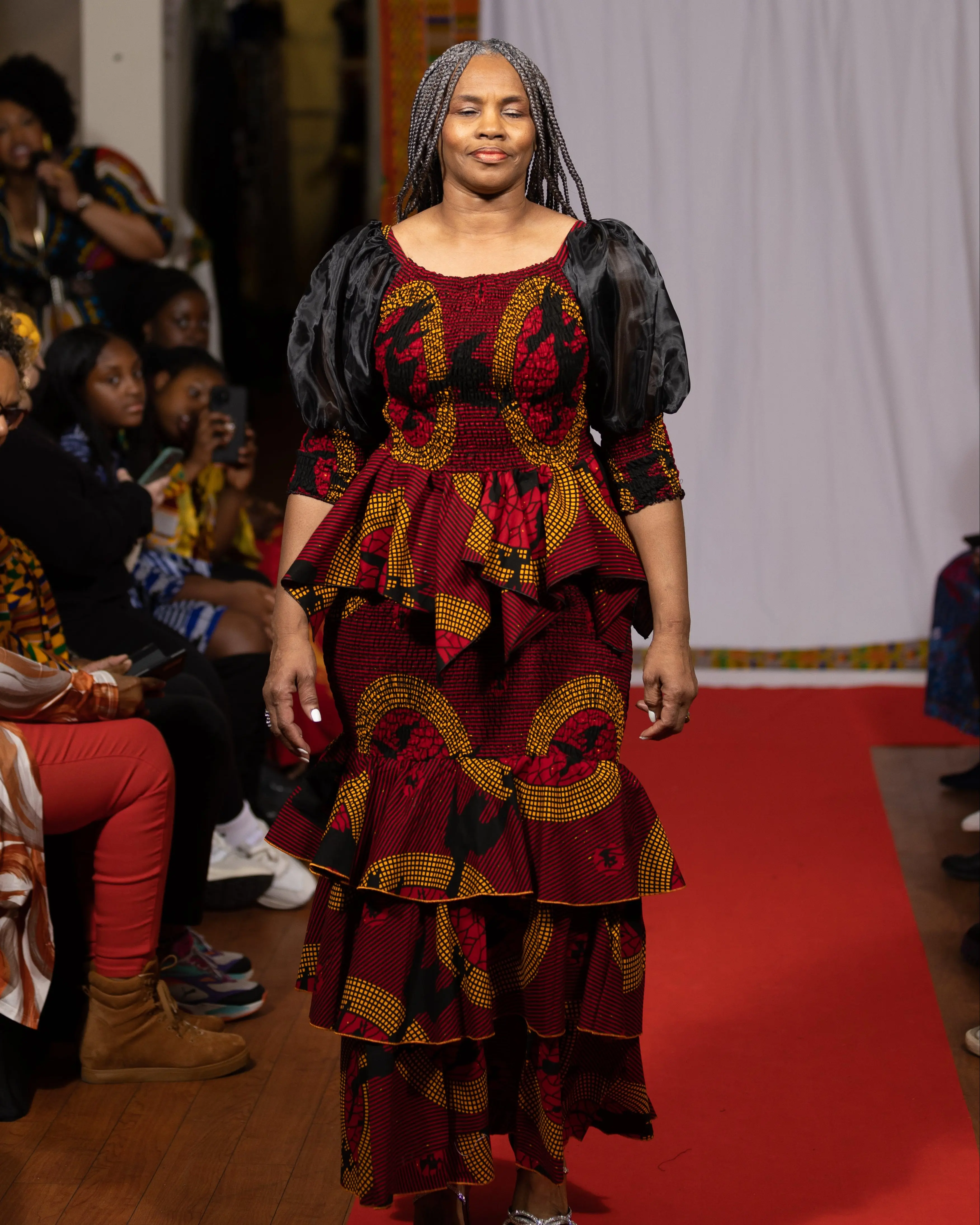Layered Ankara Ruffle Dress Elegant Red and Black African Print Gown - TikTok Shop Layered Ankara Ruffle Dress Elegant Red and Black African Print Gown - TikTok Shop