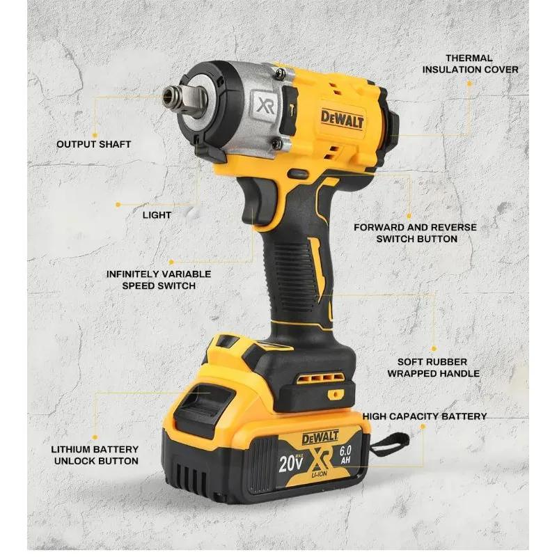 DeWalt DCF922  20V Brushless Electric Wrench - Adjustable Speed Impact & Compact Drill/Drive Power Tool