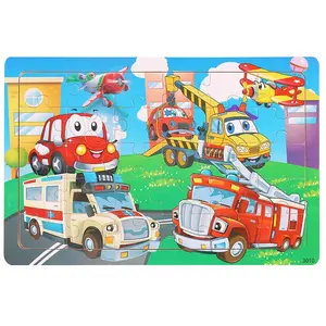 30 pieces of wooden puzzle for children, animals, Animal Shape Puzzle, dinosaurs, cartoons, wooden flat puzzle for kindergarten early education, intellectual toys to improve hands-on ability, gifts