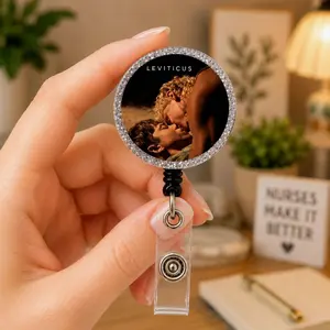 Leviticus Historical Drama Retractable Badge Reel, Romantic Tv Show Acrylic ID, Funny Nurse Teacher Alligator Clip
