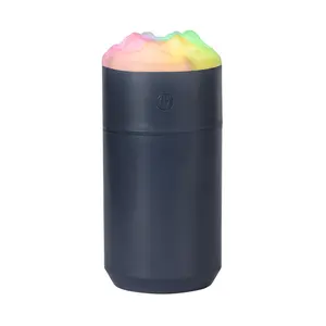 Colorful Volcano Humidifier 7-Color Light Mini Aromatherapy Diffuser Ultra-Quiet for Car Bedroom Home Air Hydration