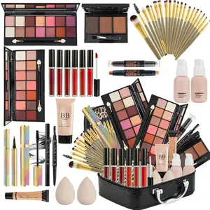 All in One Makeup Kit for Women Full Kit,Makeup Set for Women, Includes Eyeshadow Palette/Foundation/lip gloss/Eyeliner/Mascara/makeup Brush,Makeup Gift Set for Christmas & Birthday&Holiday&Everyday.