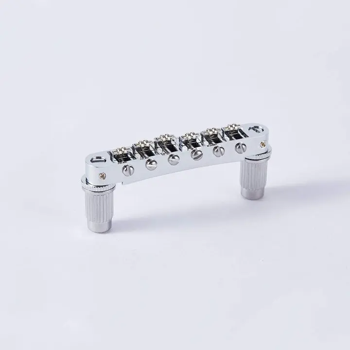 Guyker Guitar Tune-O-Matic Roller Saddle Bridge Replacement Part Compatible with Gibson Les Paul LP SG Style 6 String Electric Guitar