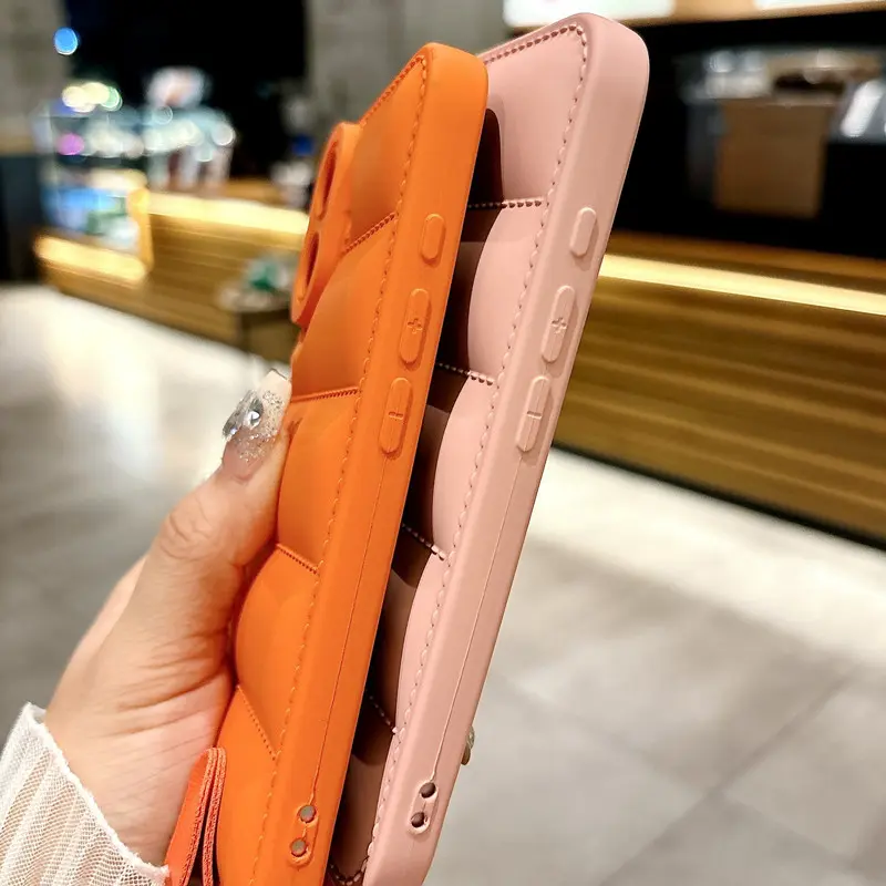 Luxury Liquid Down Jacket iPhone Case with Hand Strap | Oil Coated Protective Cover for iPhone 16 15 14 13 12 11 XR 7 8 Luxury Liquid Down Jacket iPhone Case with Hand Strap | Oil Coated Protective Cover for iPhone 16 15 14 13 12 11 XR 7 8