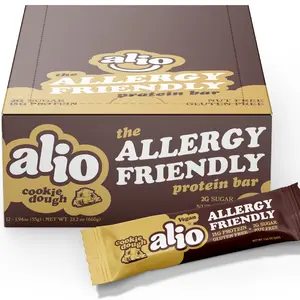 Cookie Dough Protein Bar 12 Pack - Delicious Snack for a Quick Energy Boost! Allergy Friendly!