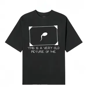 Funny Sperm Graphic Tee |   'Very Old Picture of Me’ Casual T-Shirt |   Trendy Unisex Streetwear