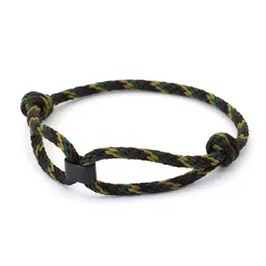 Wanderer's Spirit Ethnic Rope Bracelet - Wine Red Adventure Band